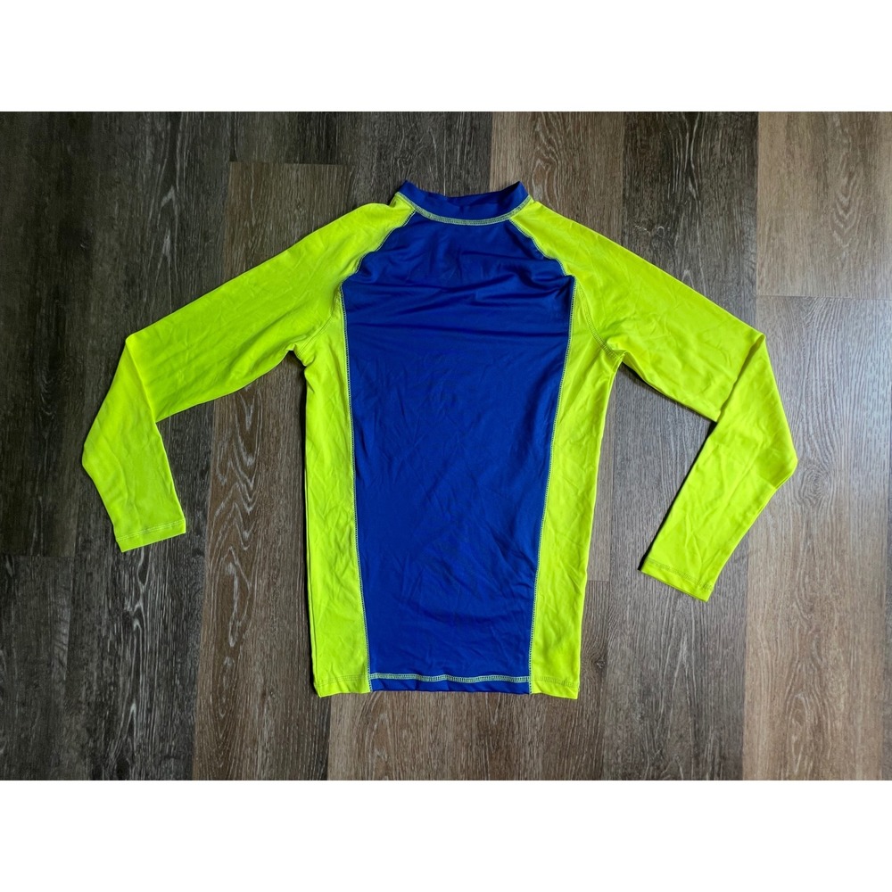 Spicy Tuna Rash Guard Mens Small Blue Green Long Sleeve Watermen Collection 2743